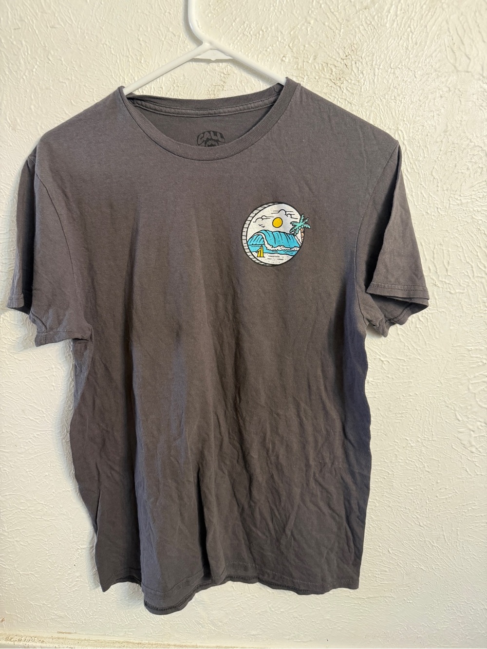 Men's Graphic Crewneck T-Shirt - Charcoal Gray